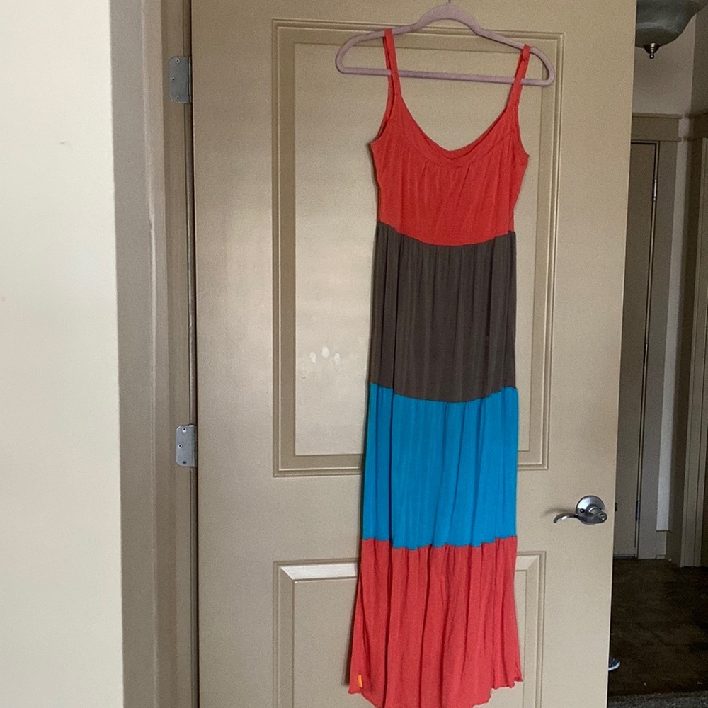 ⭐️Color block Maxi dress